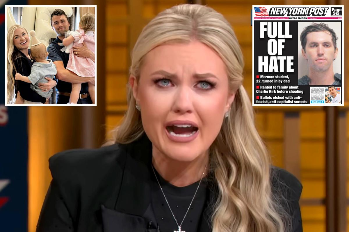Erika Kirk tearfully rebukes people who celebrated her husband’s death: ‘You’re sick’