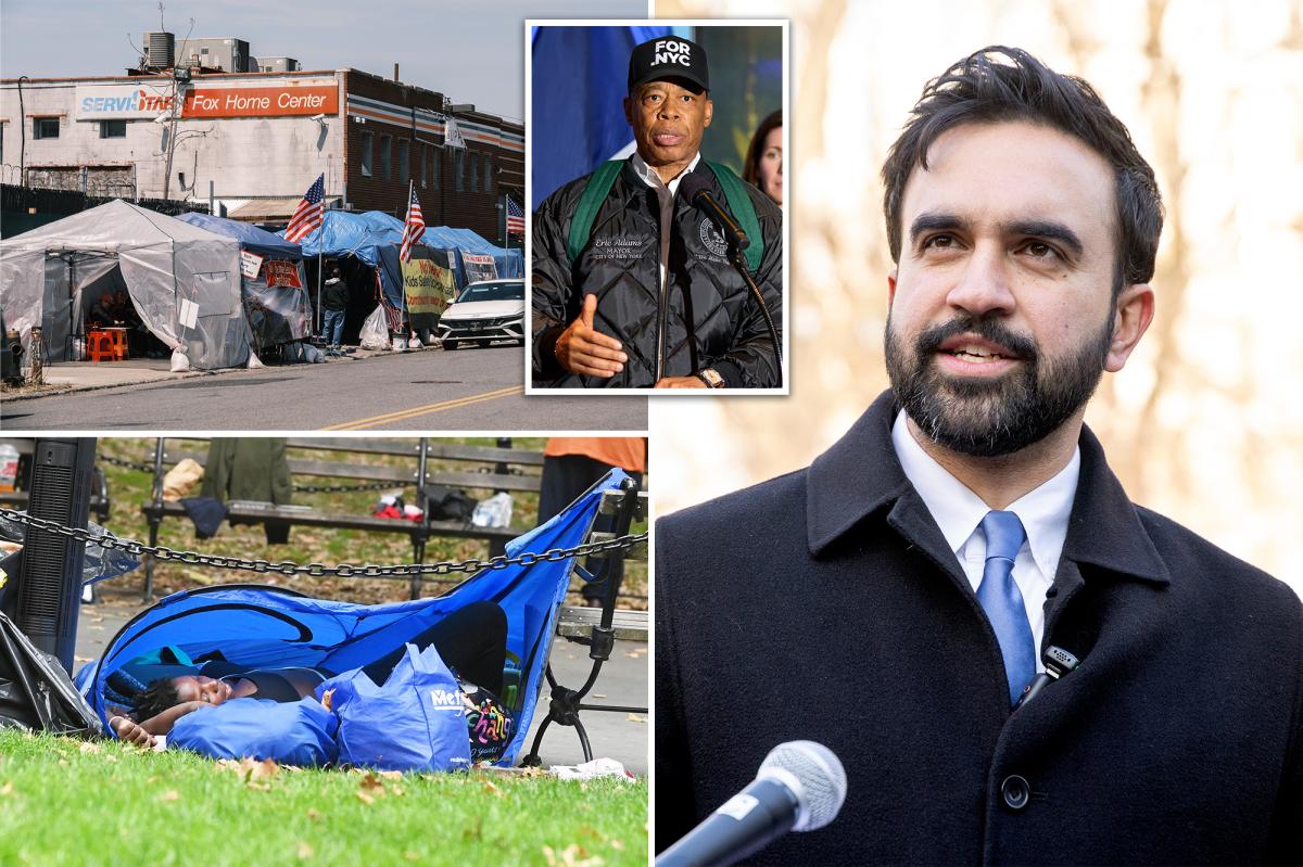 Zohran Mamdani to stop all homeless encampment sweeps as NYC mayor, ending key Adams initiative