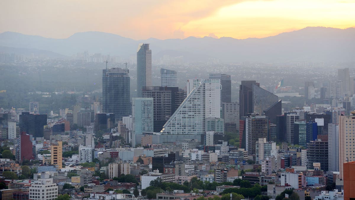 Mexico city skyline