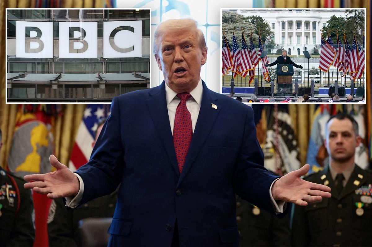 Trump slaps BBC with eye-watering B suit for alleged defamatory editing of Jan. 6 speech