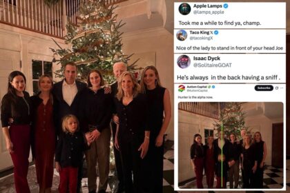 ‘Where’s Joe?’ Biden shares perplexing family Christmas photo with himself hidden in back