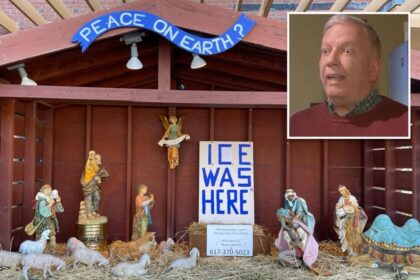 Massachusetts church sparks controversy with empty Nativity scene and ICE enforcement message: ‘Politicizing Christmas’