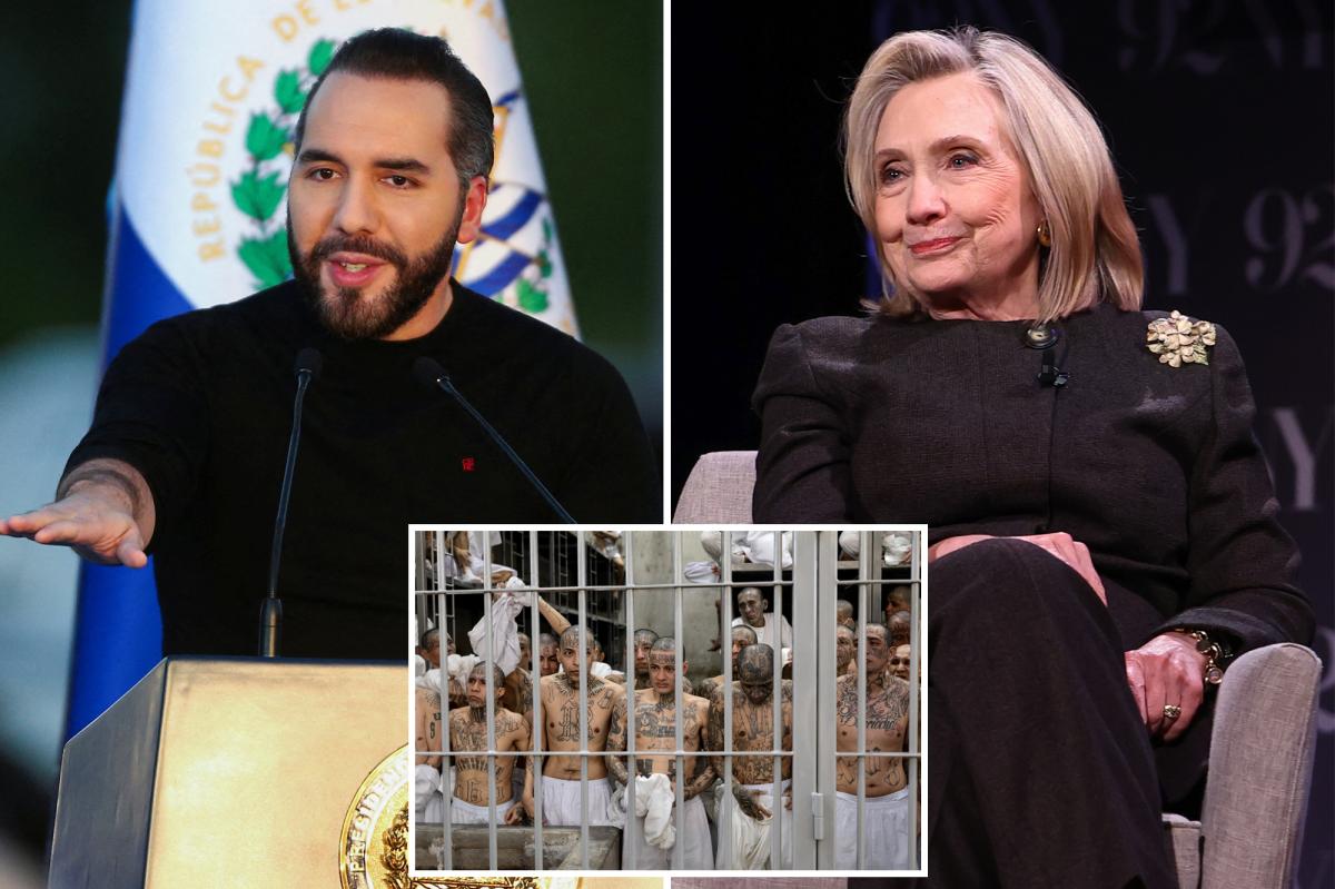 Bukele challenges Hillary Clinton to take El Salvador’s entire prison population after criticism