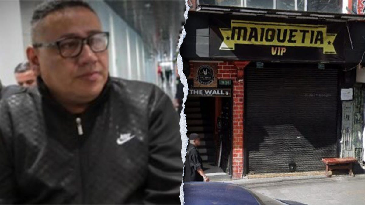 Eryk Manuel Landaeta Hernandez and an image of a nightclub