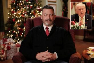 Jimmy Kimmel says ‘tyranny is booming’ as he renews attacks on Trump in UK Christmas address