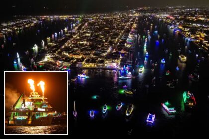 117th Newport Beach Christmas Boat Parade lights up holiday cheer in California: photos