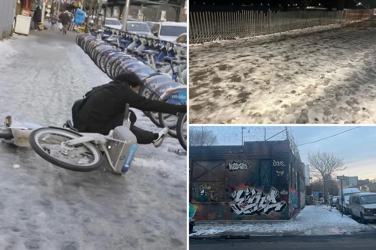 Exclusive | NYC appears to be breaking its own slippery sidewalk rules — even as it slams NYers with 5K summonses