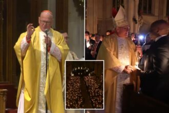 Cardinal Dolan holds final Midnight Mass at St. Patrick’s Cathedral ahead of retirement