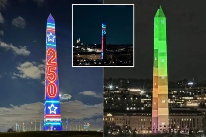 Washington Monument will glow on New Year’s Eve to kick off America’s 250th anniversary 