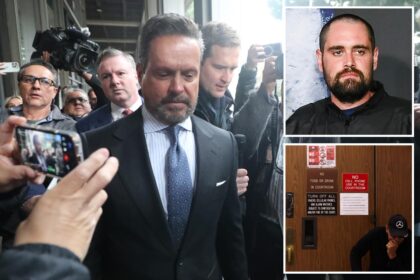 Nick Reiner looks grim in shackles and suicide smock as he makes first court appearance for murders of dad Rob and mom Michele Reiner