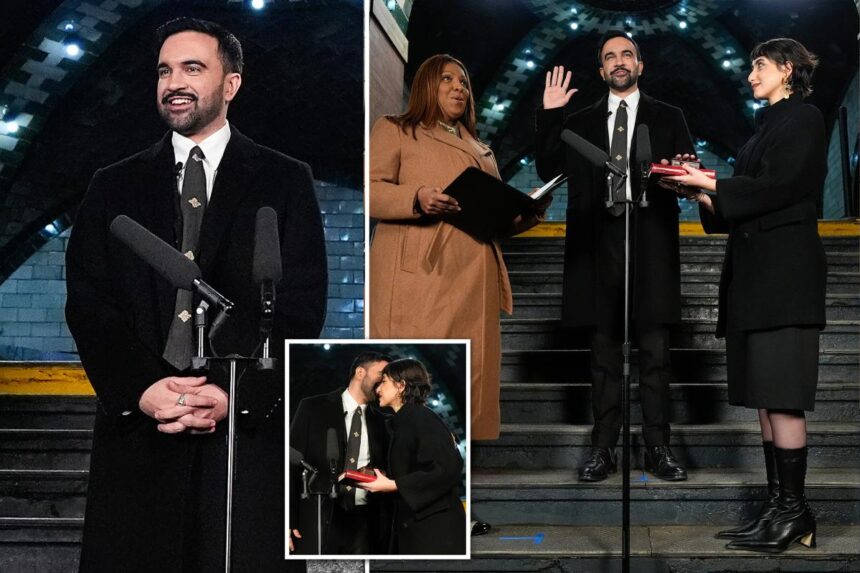 Democratic socialist Zohran Mamdani sworn in on Quran as NYC’s 112th mayor