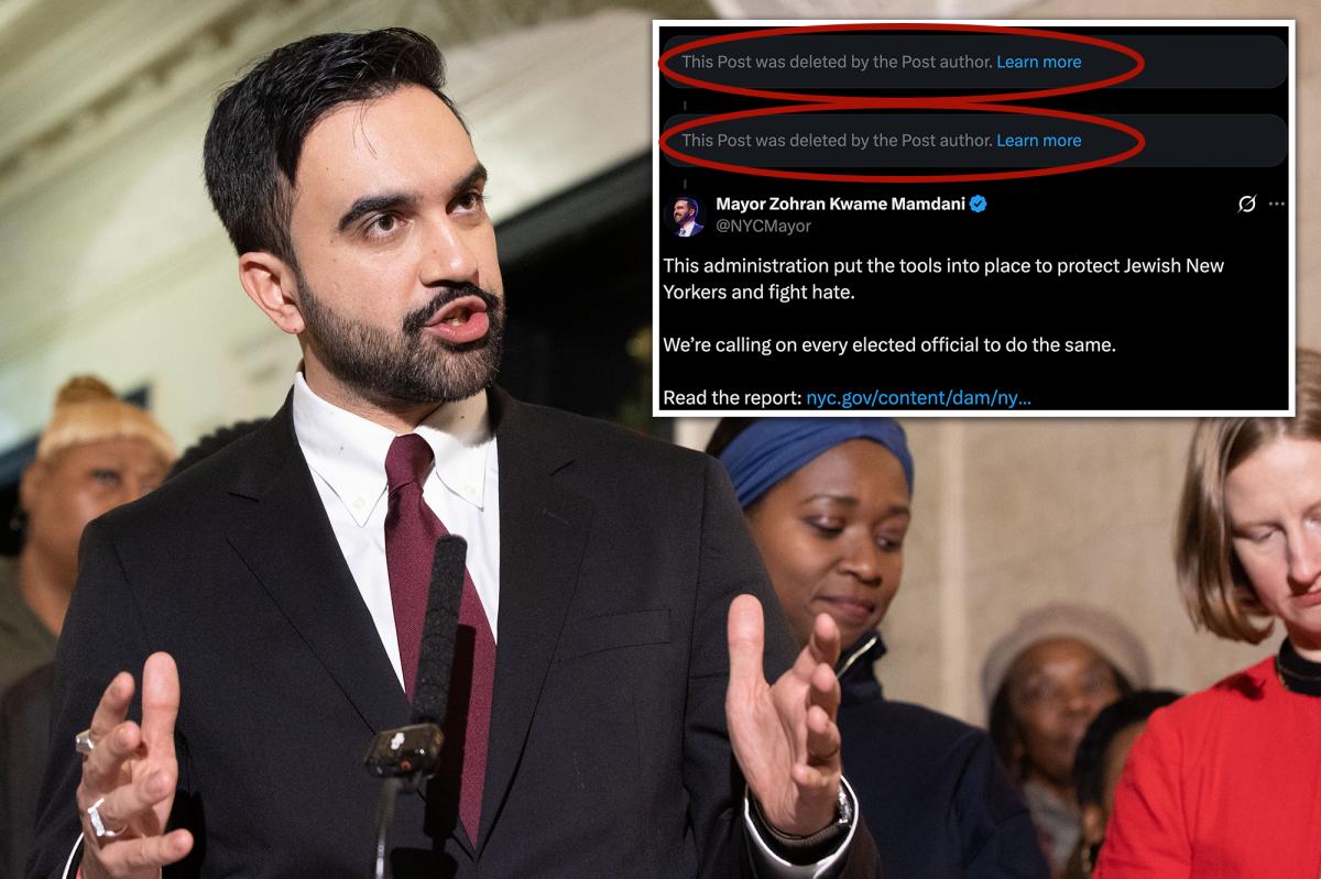 Jewish civil rights group demands answers from Mamdani after posts about combating antisemitism scrubbed from NYC mayor’s X account