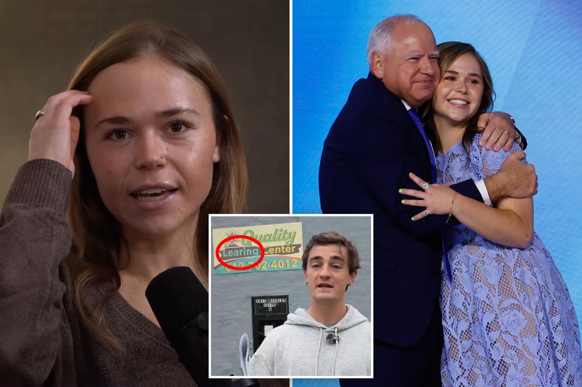 Tim Walz’s daughter Hope speaks out after he drops out of Minnesota governor’s race amid alleged billion-dollar Somali fraud scandal