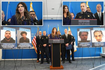 Kristi Noem touts roundup of 54 immigrant gangbangers after NYC shooting of off-duty CBP cop