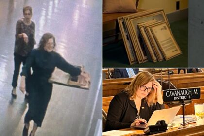 Nebraska state senator caught on video removing Founders’ portraits defends actions