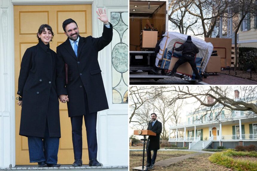 Zohran Mamdani, first lady Rama Duwaji officially move into Gracie Mansion — and want to add bidets to NYC mayoral residence