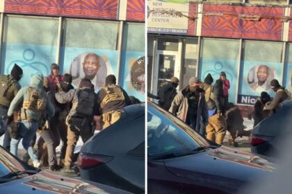 Shots fired after police in Minneapolis struggle to subdue man brandishing gun amid protests, video shows