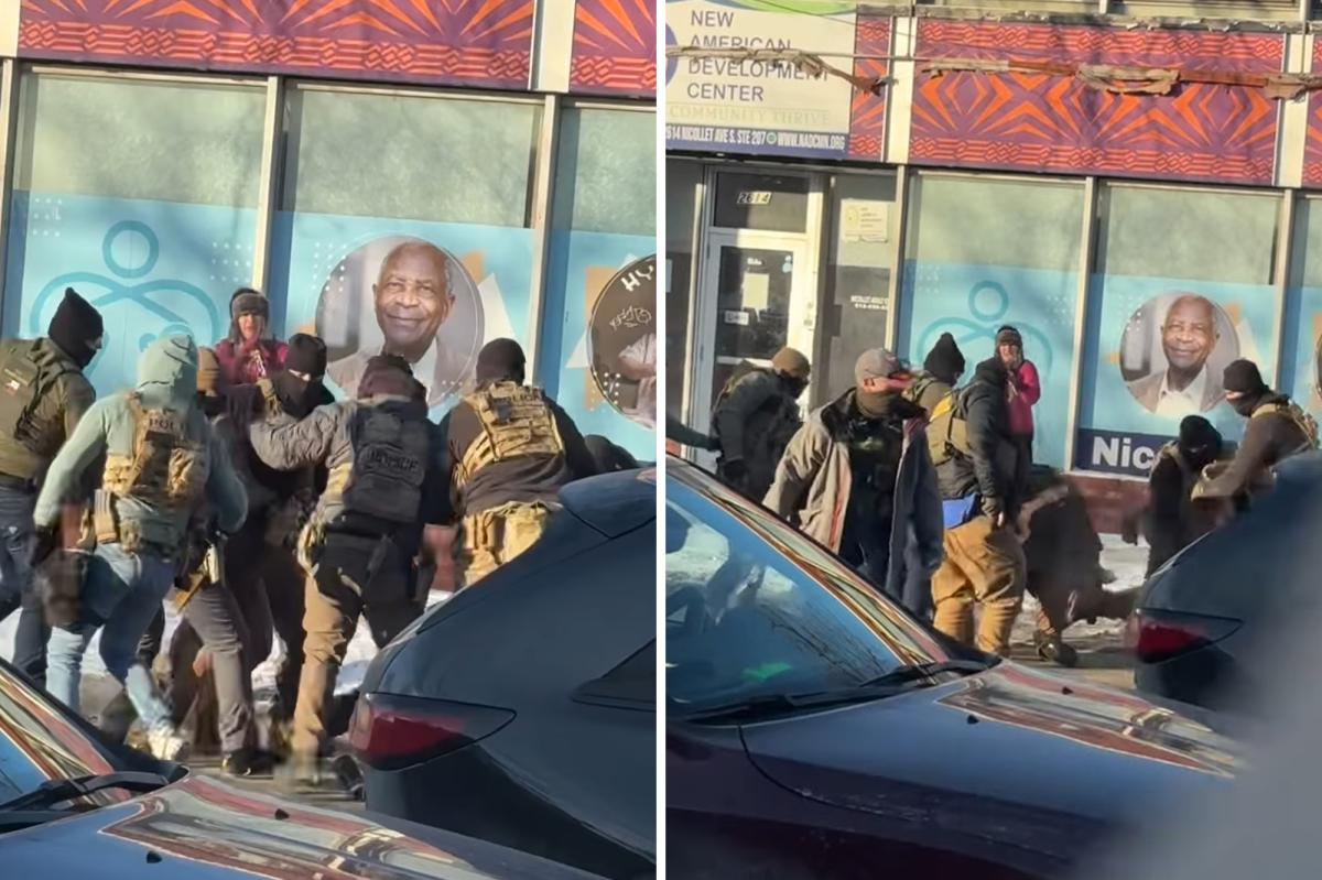 Shots fired after police in Minneapolis struggle to subdue man brandishing gun amid protests, video shows