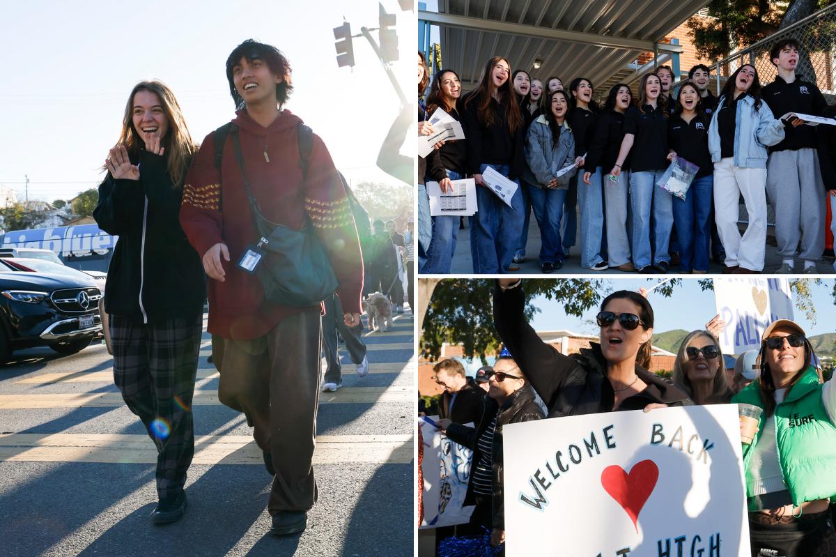 Palisades Charter High School reopens a year after LA wildfires ravaged campus