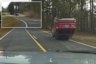 Missing Georgia teen leads cops on 115 mph chase before flipping stolen SUV in rollover crash