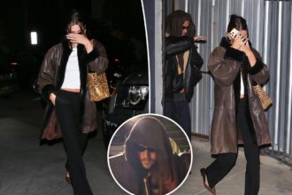 Justin and Hailey  Bieber spotted at their favorite Beverly Hills church ahead of Grammy performance