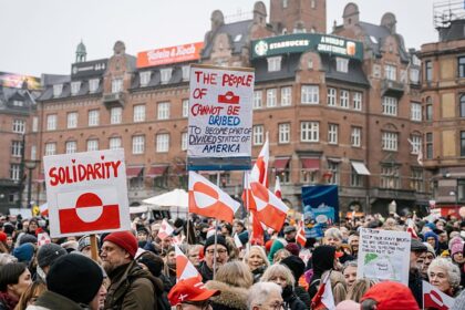 Thousands take part in ‘Hands off Greenland’ protests in Denmark
