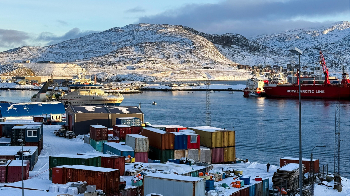 A view of a port in Greenland.