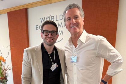 ‘Bond villain’: Newsom roasted as photo of him posing with ‘sugar daddy’ Alex Soros goes viral