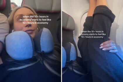Pilates instructor’s insane hack to survive 12-hour flight – experts weigh in: ‘Get your feet off the wall’