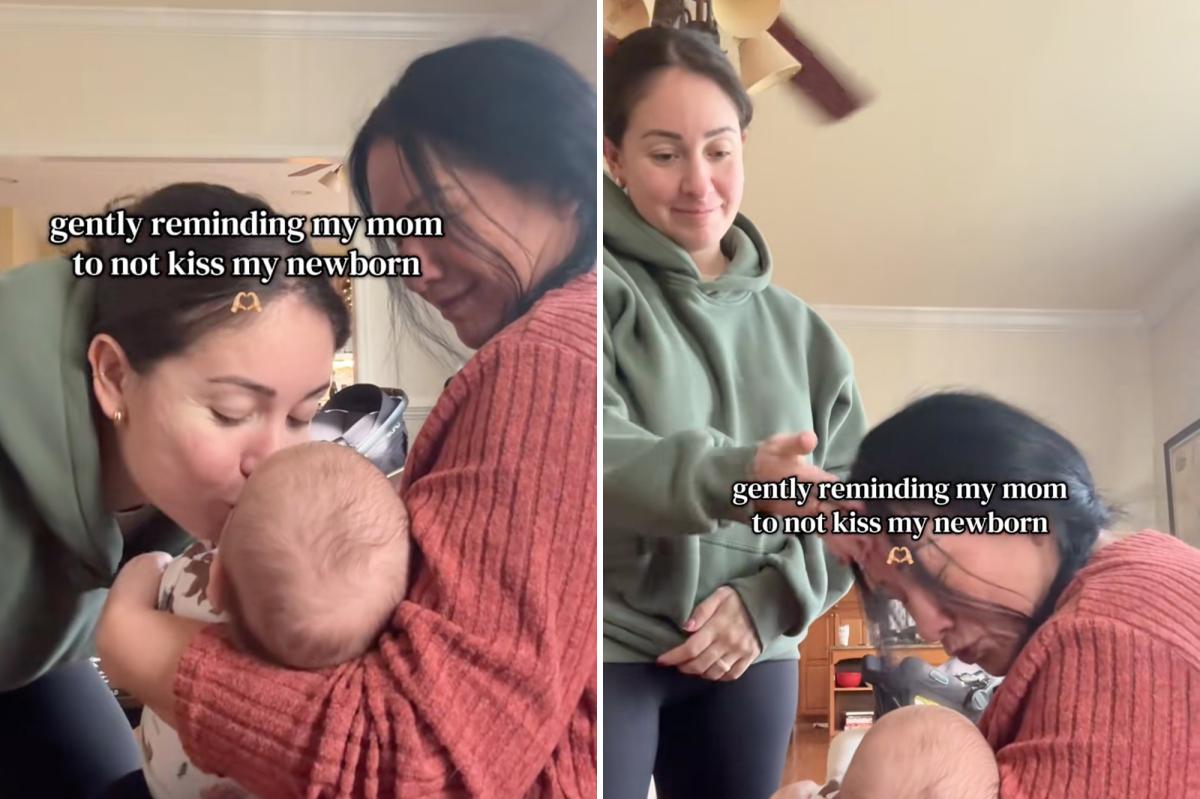 First-time mom ‘slaps’ grandma who tried to kiss her newborn baby in viral TikTok: ‘Gentle reminder’