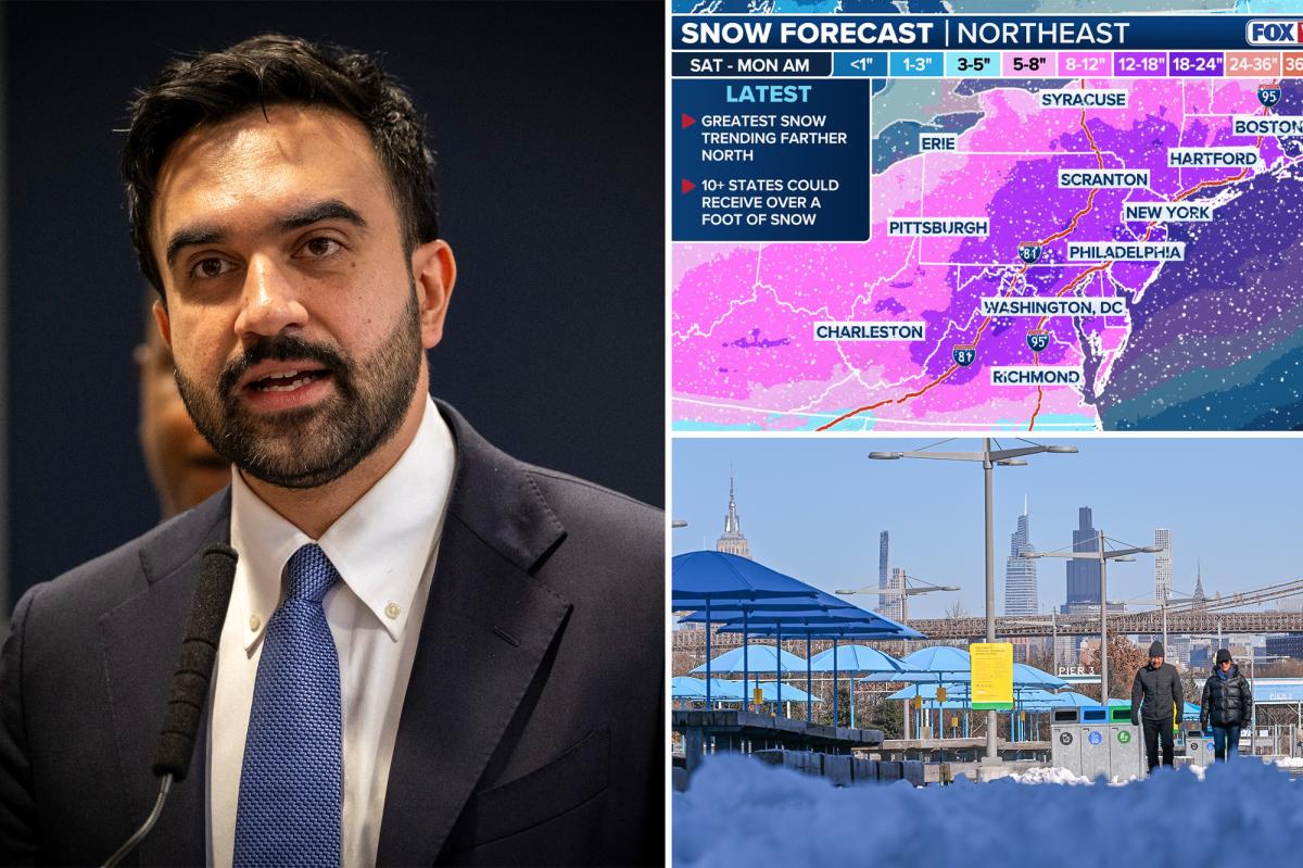Mayor Mamdani mocked over X post warning of anywhere from ‘3-16 inches’ of snow: ‘Way to narrow down the forecast’