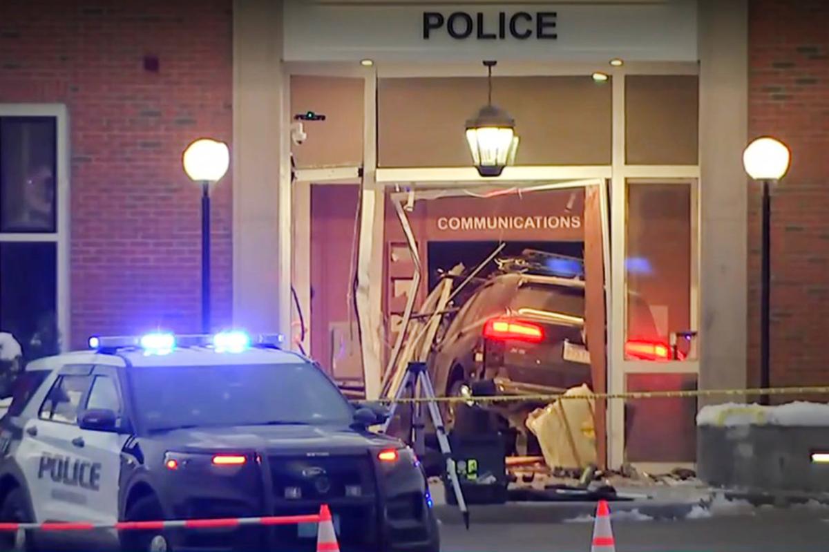 Massachusetts man apologizes after plowing BMW through police station lobby: ‘Sorry’