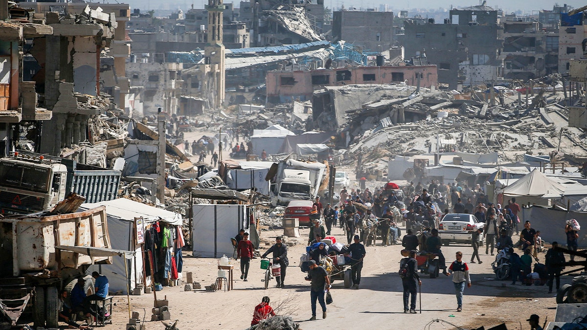 Gazans flee their homes amid Israeli air strikes