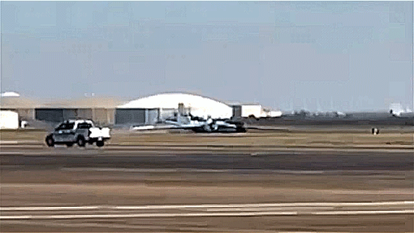 NASA research plane lands on belly, sending sparks flying, after ‘mechanical issue’