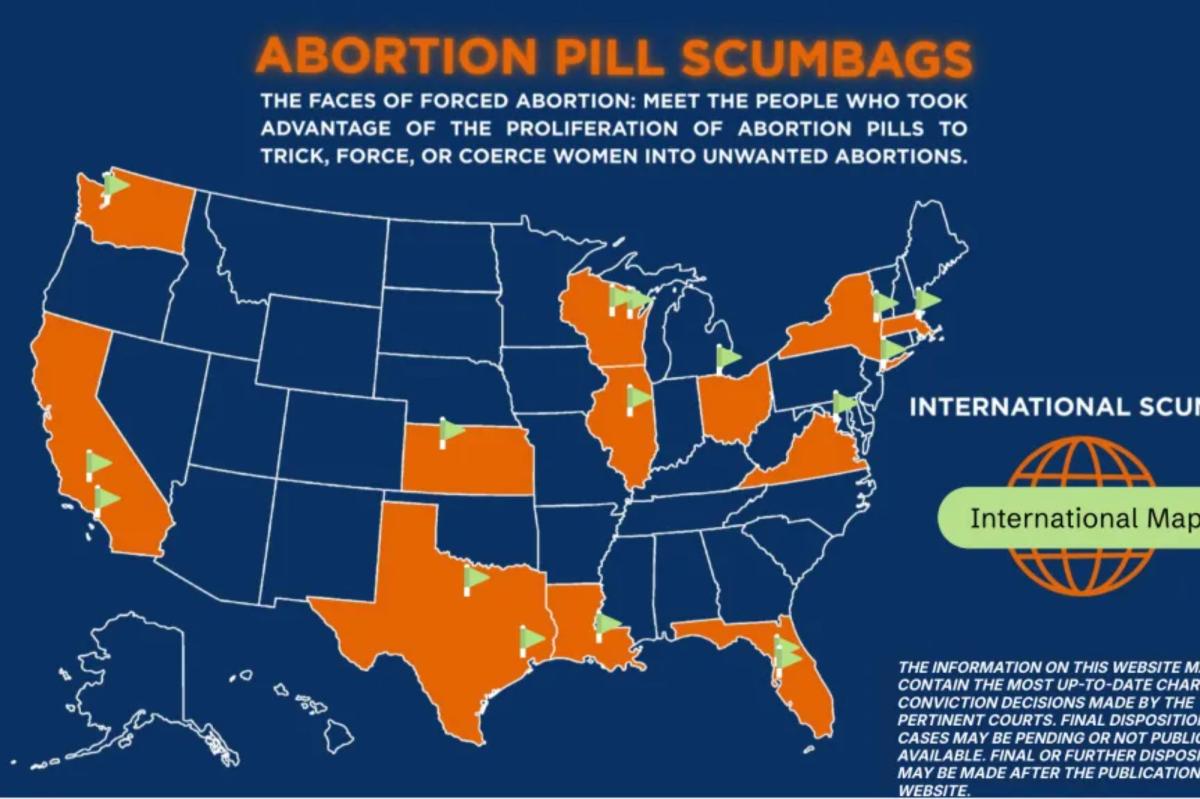 Exclusive | New map shows where ‘scumbag’ men are coercing, tricking pregnant women into taking abortion pills