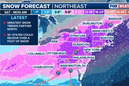When the potentially historic winter storm is expected to sweep across the US this weekend