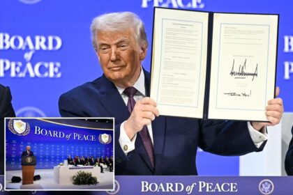 Trump unveils ‘Board of Peace’ during signing ceremony in Davos