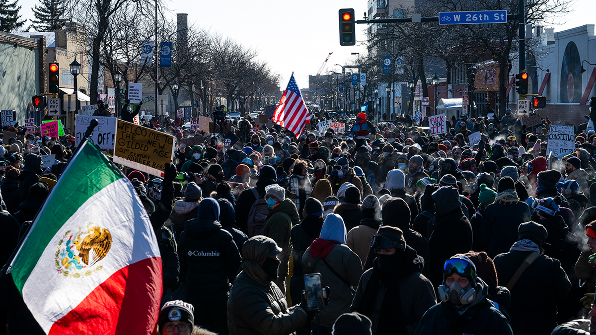 Protesters in Minneapolis