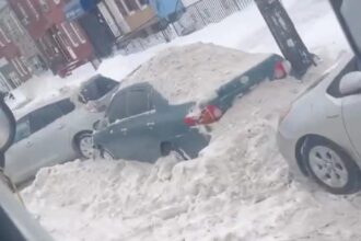 Laughing Philadelphia worker ‘intentionally’ plows snow onto parked cars after Winter Storm Fern in viral video: ‘Happy snow day, motherf–kers’
