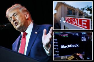 Trump says he’s banning institutional investors from scooping up single-family homes