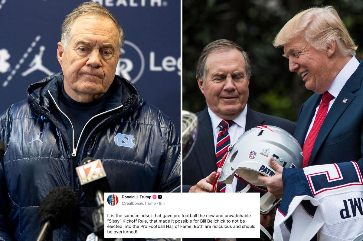 Trump rages against NFL Hall of Fame voters after Bill Belichick falls short of making ballot