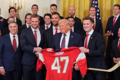 Trump flashes championship ring as Panthers celebrate Stanley Cup repeat at White House