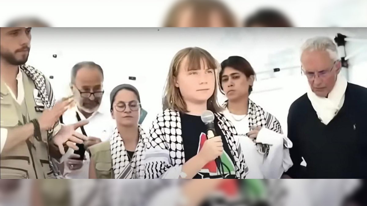 Greta Thunberg with Zaher Birawi