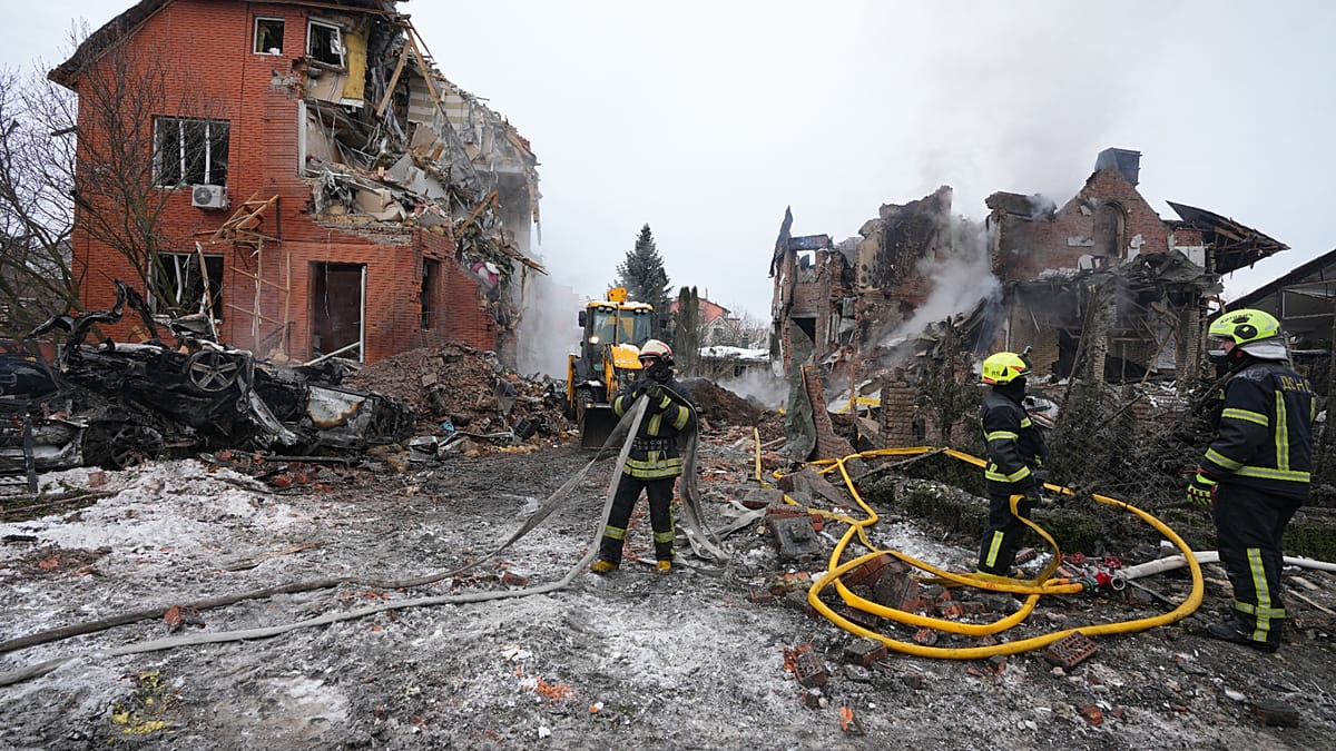 One dead as Russia launches 50 missiles in overnight attacks