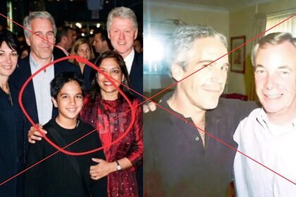 Fake photos of European and US politicians with Epstein spread online