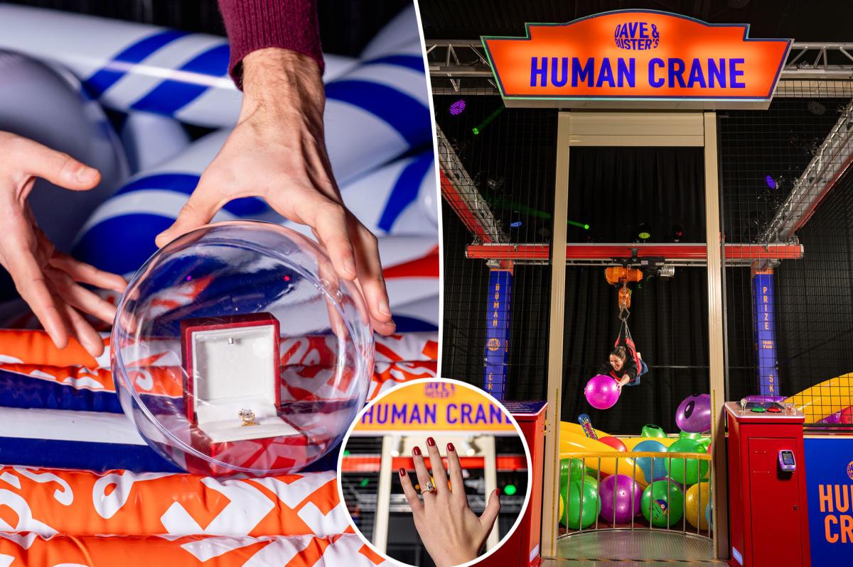Dave & Busters is hiding 3-carat diamond rings worth K in their ‘human crane’ machines — here’s what it takes to snag one