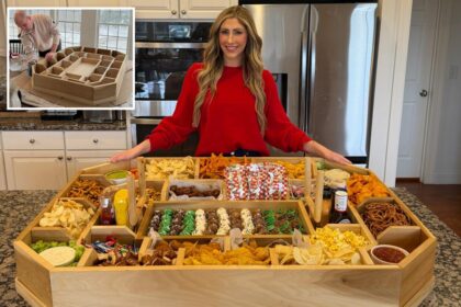Exclusive | Most vaulable mom! Influencer goes viral for massive, ‘insane’ Super Bowl snack stadium