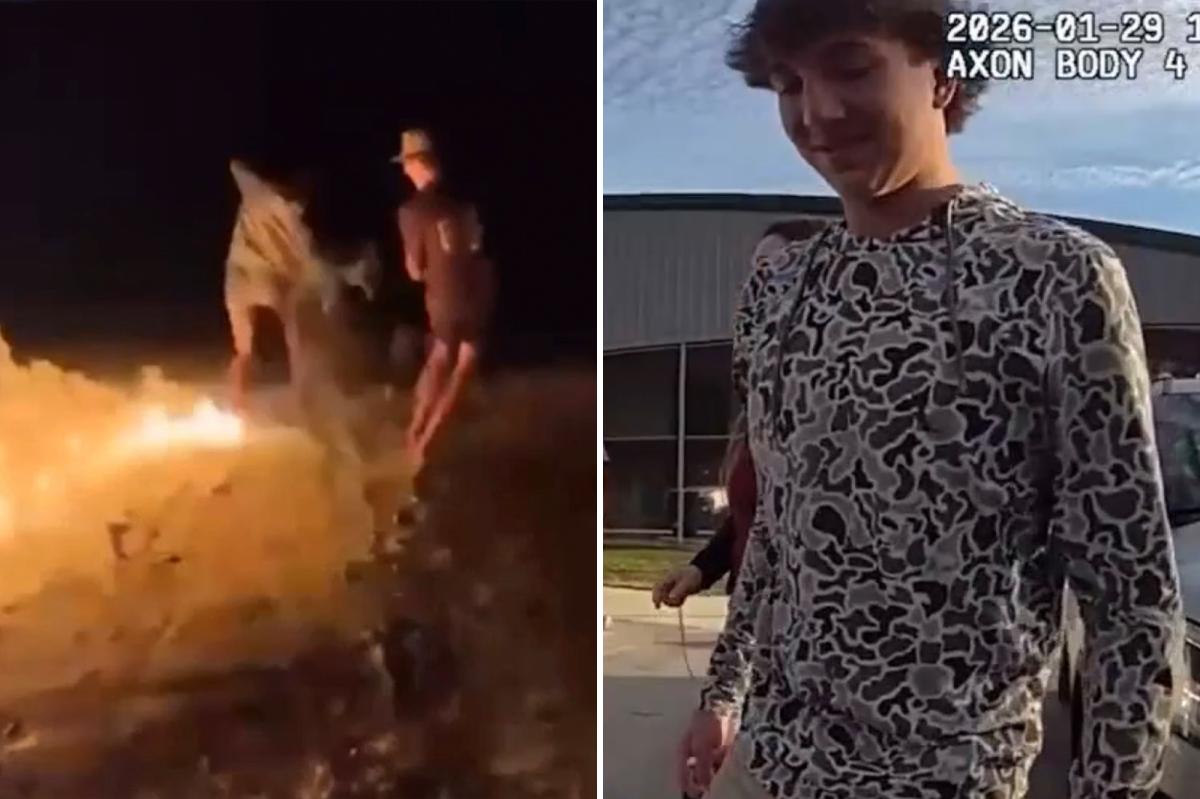 Florida teen sets friend on fire while playing with gasoline as peers laugh, disturbing video shows