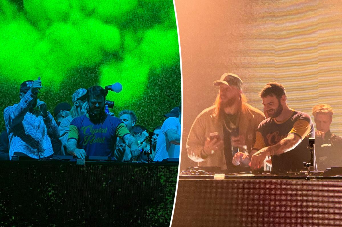Travis Kelce, George Kittle, Rob Gronkowski crash Chainsmokers’ Super Bowl bash in Bay Area