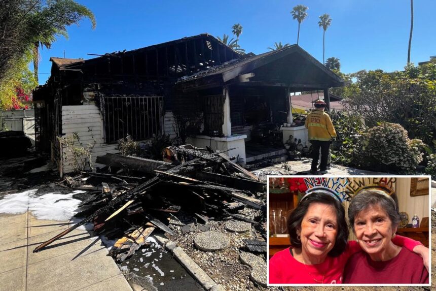 Two sisters dead in suspicious Hollywood fire after elderly woman braves burning home to save her sibling